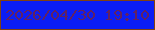 文字の大きさ：1、枠の色：814110、背景の色：0b1df5、文字の色：612162 無料ブログパーツのブログ時計