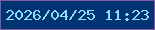 文字の大きさ：1、枠の色：815aa3、背景の色：023473、文字の色：89dffc 無料ブログパーツのブログ時計