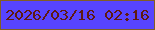 文字の大きさ：4、枠の色：815e23、背景の色：5744fe、文字の色：5f1911 無料ブログパーツのブログ時計