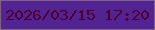 文字の大きさ：2、枠の色：816280、背景の色：522493、文字の色：4e002a 無料ブログパーツのブログ時計