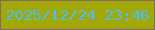文字の大きさ：2、枠の色：816868、背景の色：a3a806、文字の色：47c0f8 無料ブログパーツのブログ時計