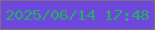 文字の大きさ：3、枠の色：816e78、背景の色：6e47dd、文字の色：24b060 無料ブログパーツのブログ時計
