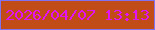 文字の大きさ：5、枠の色：8172ef、背景の色：c14c18、文字の色：e314f3 無料ブログパーツのブログ時計