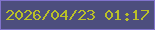 文字の大きさ：2、枠の色：8173cc、背景の色：4d4e7d、文字の色：bac028 無料ブログパーツのブログ時計