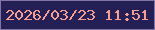 文字の大きさ：2、枠の色：8174a6、背景の色：241f55、文字の色：f99e94 無料ブログパーツのブログ時計