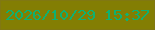 文字の大きさ：1、枠の色：817812、背景の色：837e03、文字の色：0eb171 無料ブログパーツのブログ時計