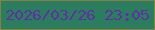 文字の大きさ：2、枠の色：818243、背景の色：2c7d60、文字の色：5e30a4 無料ブログパーツのブログ時計