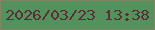 文字の大きさ：5、枠の色：818564、背景の色：54915d、文字の色：5c2d34 無料ブログパーツのブログ時計
