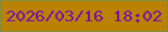 文字の大きさ：1、枠の色：818c3d、背景の色：b98202、文字の色：750fad 無料ブログパーツのブログ時計