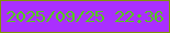 文字の大きさ：4、枠の色：819305、背景の色：aa2ffe、文字の色：55c71f 無料ブログパーツのブログ時計
