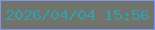 文字の大きさ：5、枠の色：8195ee、背景の色：70746d、文字の色：33a0ad 無料ブログパーツのブログ時計
