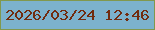 文字の大きさ：5、枠の色：81984d、背景の色：7cb2cc、文字の色：712c0f 無料ブログパーツのブログ時計
