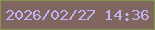 文字の大きさ：1、枠の色：819855、背景の色：80665e、文字の色：c0b2f3 無料ブログパーツのブログ時計