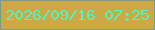 文字の大きさ：1、枠の色：81997f、背景の色：cca847、文字の色：4ff5c3 無料ブログパーツのブログ時計