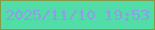 文字の大きさ：2、枠の色：819b49、背景の色：52dca7、文字の色：929be9 無料ブログパーツのブログ時計
