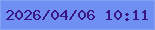 文字の大きさ：1、枠の色：81a3f1、背景の色：708ff3、文字の色：3a1685 無料ブログパーツのブログ時計