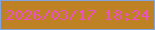 文字の大きさ：4、枠の色：81a5de、背景の色：be8124、文字の色：e853c0 無料ブログパーツのブログ時計