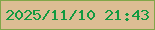 文字の大きさ：4、枠の色：81a649、背景の色：dcbd94、文字の色：139a40 無料ブログパーツのブログ時計