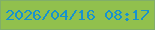 文字の大きさ：3、枠の色：81ae69、背景の色：91c04d、文字の色：1792ce 無料ブログパーツのブログ時計