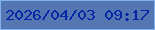 文字の大きさ：3、枠の色：81b1f0、背景の色：5476b1、文字の色：0426a7 無料ブログパーツのブログ時計