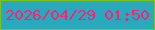 文字の大きさ：5、枠の色：81c313、背景の色：29a9be、文字の色：f42378 無料ブログパーツのブログ時計