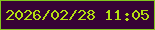 文字の大きさ：4、枠の色：81c51e、背景の色：370235、文字の色：b4e011 無料ブログパーツのブログ時計