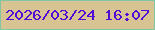 文字の大きさ：3、枠の色：81c6a4、背景の色：d7c492、文字の色：530bd5 無料ブログパーツのブログ時計