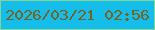文字の大きさ：5、枠の色：81d791、背景の色：15beea、文字の色：76631f 無料ブログパーツのブログ時計