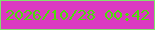 文字の大きさ：3、枠の色：81e26c、背景の色：db39c1、文字の色：4edb0d 無料ブログパーツのブログ時計