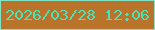 文字の大きさ：2、枠の色：81e3c5、背景の色：ba732b、文字の色：4ae2b6 無料ブログパーツのブログ時計