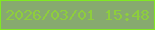 文字の大きさ：5、枠の色：81e823、背景の色：87aa6f、文字の色：8ece3c 無料ブログパーツのブログ時計