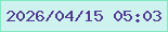 文字の大きさ：2、枠の色：81e9bf、背景の色：cef3ef、文字の色：533b91 無料ブログパーツのブログ時計