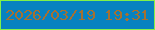 文字の大きさ：5、枠の色：81f149、背景の色：0782c0、文字の色：a67030 無料ブログパーツのブログ時計
