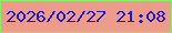 文字の大きさ：2、枠の色：81f263、背景の色：ed9c8b、文字の色：201ac7 無料ブログパーツのブログ時計