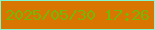 文字の大きさ：5、枠の色：81f8cf、背景の色：d97601、文字の色：73b804 無料ブログパーツのブログ時計