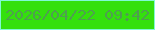 文字の大きさ：5、枠の色：81f9d5、背景の色：34e00d、文字の色：4ea04f 無料ブログパーツのブログ時計