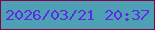 文字の大きさ：1、枠の色：820346、背景の色：4ea0b4、文字の色：5e2ae4 無料ブログパーツのブログ時計