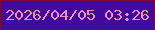 文字の大きさ：3、枠の色：820635、背景の色：410a9c、文字の色：f18fbc 無料ブログパーツのブログ時計