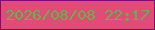 文字の大きさ：1、枠の色：820a70、背景の色：e04b77、文字の色：62b444 無料ブログパーツのブログ時計