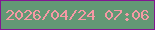 文字の大きさ：1、枠の色：821692、背景の色：639875、文字の色：f599a5 無料ブログパーツのブログ時計