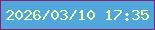 文字の大きさ：5、枠の色：822271、背景の色：51a7dc、文字の色：f0ffa7 無料ブログパーツのブログ時計