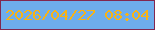 文字の大きさ：3、枠の色：82274f、背景の色：6eadec、文字の色：f8b315 無料ブログパーツのブログ時計