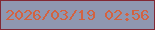 文字の大きさ：2、枠の色：822834、背景の色：8f97b0、文字の色：d36240 無料ブログパーツのブログ時計