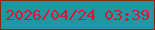 文字の大きさ：1、枠の色：822d03、背景の色：2097a0、文字の色：da1531 無料ブログパーツのブログ時計