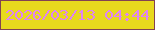 文字の大きさ：2、枠の色：824252、背景の色：e8d91d、文字の色：df84f5 無料ブログパーツのブログ時計