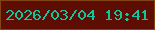 文字の大きさ：1、枠の色：824313、背景の色：5d0d02、文字の色：11c59f 無料ブログパーツのブログ時計