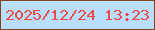 文字の大きさ：2、枠の色：824320、背景の色：b9dffc、文字の色：ea4c46 無料ブログパーツのブログ時計