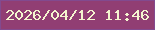 文字の大きさ：3、枠の色：824a8f、背景の色：913e73、文字の色：f4f5cf 無料ブログパーツのブログ時計
