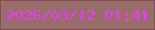 文字の大きさ：1、枠の色：824d55、背景の色：986d6a、文字の色：ea39f8 無料ブログパーツのブログ時計