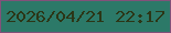 文字の大きさ：2、枠の色：82517a、背景の色：2c7968、文字の色：2c3617 無料ブログパーツのブログ時計